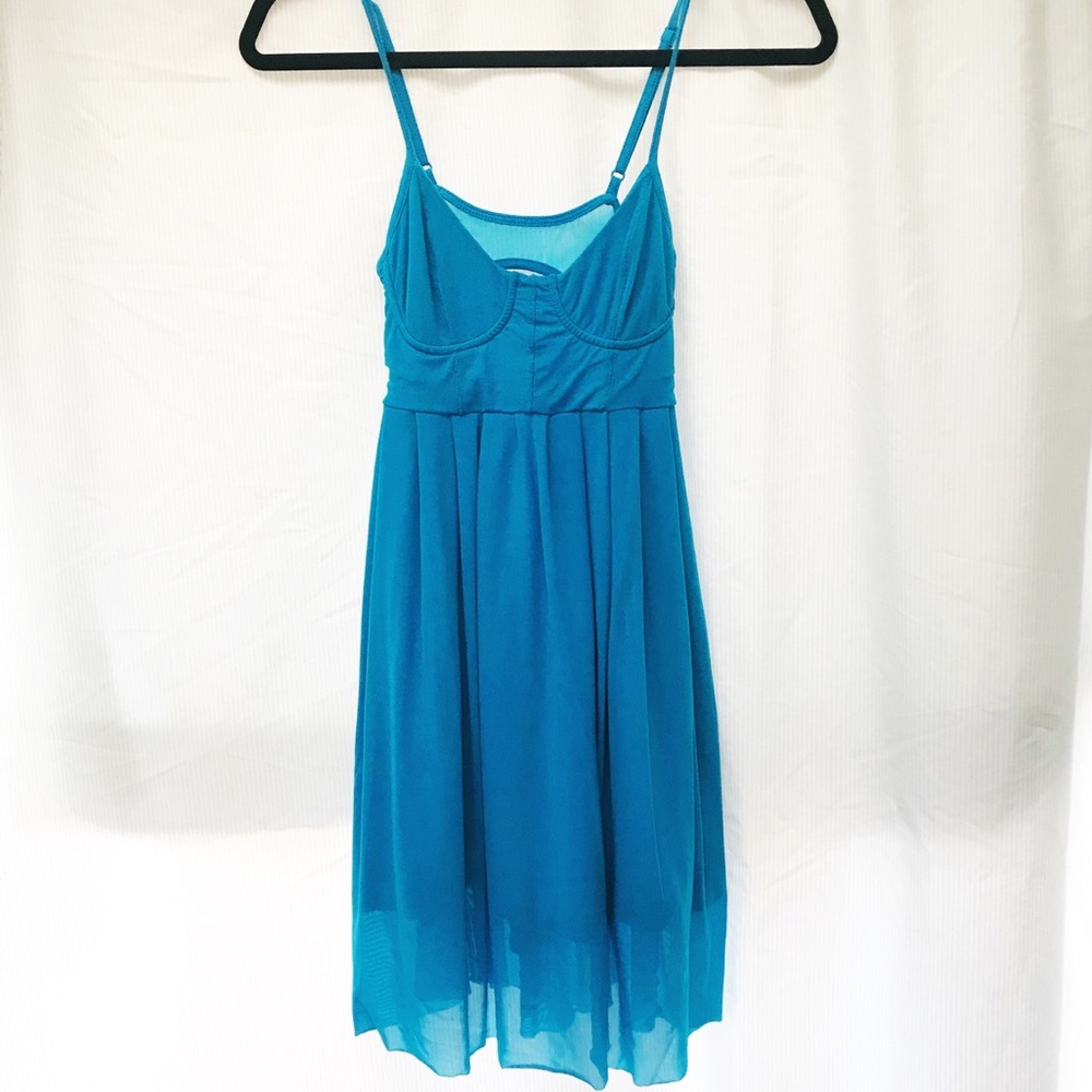 UO Silence + Noise Aqua Blue Dress XS